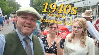 1940s Festival Woodhall Spa Lancaster and Spitfire fly past WS40sFest home front ragtime rewind [upl. by Scrivens12]