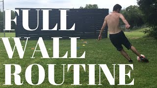 Soccer Shooting Drills By Yourself  Football Wall Training [upl. by Ariajaj190]