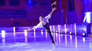 Alissa Czisny skates to quotChasing Carsquot by Tommee Profitt and Fleurie for Sk8 to Elimin8 Cancer [upl. by Suter]