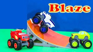 Unboxing the Blaze and Darington Die Cast Monster Trucks Toys [upl. by Zak467]