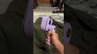 New Portable Steam iron for fabricsShorts Youtubeshorts amazon amazonfinds [upl. by Weirick501]