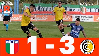 Sportivo Italiano 13 Comunicaciones Primera División B  Fecha 14 Apertura [upl. by Kramlich913]