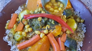 couscous tchicha à la semoule ďorge rapide et facile délicieux 😋 [upl. by Dleifniw]