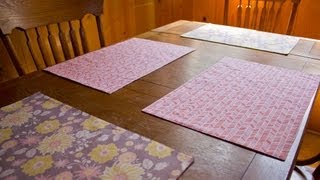 How To Sew A Reversible Placemat [upl. by Audry]