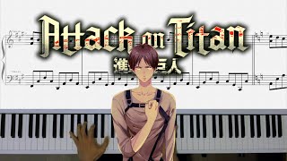 Shinzou Wo Sasageyo Attack on Titan Piano Cover with sheet music [upl. by Ahsad697]