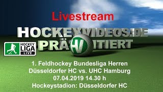 1 FeldhockeyBundesliga Herren DHC vs UHC 07042019 Livestream [upl. by Silenay]