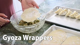 Gyoza Wrappers Recipe  Japanese Cooking 101 [upl. by Arondel]