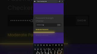 Password Strength Checker shorts ytshorts youtubeshorts noorlearninghub [upl. by Gove300]