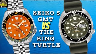 Seiko 5 GMT VS Seiko King Turtle  Which is the better watch [upl. by Edwards]