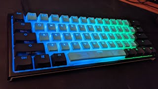 Matrix Crystal Blue Pudding Keycaps  Ducky One 2 Mini  🥶💎 customkeyboards gaming keycaps [upl. by Odnolor770]