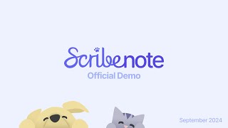 Scribenote Official Demo  September 2024 [upl. by Lacram]