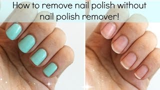 3 Ways To Remove Nail Polish WITHOUT Nail Polish Remover  Viki NailBeauty [upl. by Tiebold]