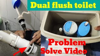 Dual flush toilet  Dual flush toilet not filling  Toilet leakage repair [upl. by Bonne]