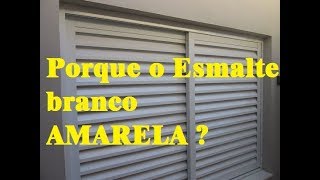 Porque o ESMALTE BRANCO AMARELA com o passar do tempo [upl. by Barbara718]