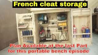 FRENCH CLEAT ON PORTABLE WORKBENCH  part 2 [upl. by Yud83]