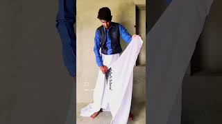 simple dhoti wearing  marwadi dulangi dhoti dhoti dhotitutorial marwadi [upl. by Annwahs802]