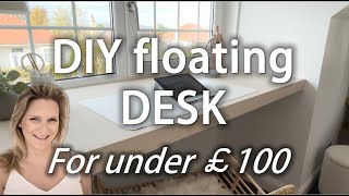 DIY floating desk tutorial [upl. by Flagler]