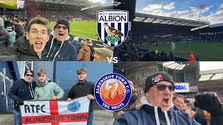 WBA VS ALDERSHOT VLOG PYROS LIMBS A WIN AS THE SHOTS TAKE OVER THE HAWTHORNS [upl. by Lipinski]