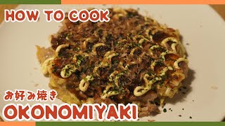 Make Authentic Okonomiyaki at Home  Easy Japanese Savory Pancake Recipe🥞🧑‍🍳 [upl. by Htebiram]