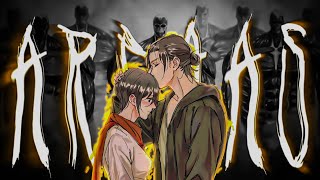 Micasa And Eren Kiss attackontitan anime amv [upl. by Stokes]