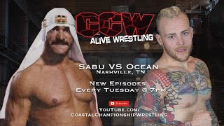 CCW Alive Wrestling Episode 18 quotSabu vs Oceanquot featuring Cha Cha Charlie and Bill Alfonso [upl. by Eseilanna666]