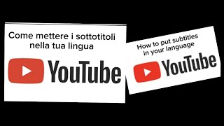 Come mettere i sottotitoli  How to put subtitles  Poner subtitulos en otro idioma  by Anna Perri [upl. by Avraham694]