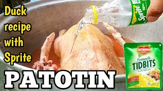 HOW TO COOK PATOTIN  SPECIAL DUCK RECIPE WITH SPRITE [upl. by Muhcan]