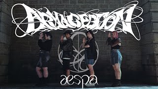 KPOP IN PUBLIC  ONE TAKE aespa 에스파  Armageddon Dance cover by GLOW IN THE DARK CREW France [upl. by Ash853]