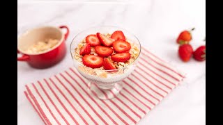 Vídeo receta Companion Crema de chía vainilla y fresas [upl. by Aslehc]