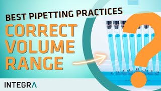 How to use a pipette Correct volume range [upl. by Hogan]