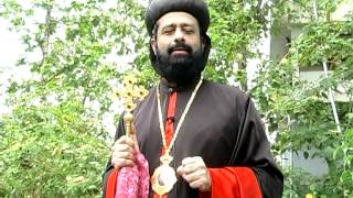 Arch Bishop Mar Kuriakose Mar Severios wishing Chrysostom Thirumeni Happy Birthday [upl. by Athalia]