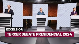 Tercer debate presidencial 2024  Programa completo [upl. by Anigal]