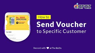 How to Create Daraz Seller Voucher for Specific Customer [upl. by Halland]