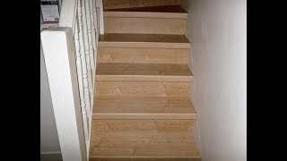 LAMINATE STAIRSINSTALLING LAMINATE FLOORING ON STAIRSLAMINATE FLOORING [upl. by Jeanette]