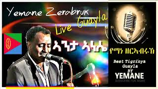 Yemane Zerabruk Eritrean music Live on stage Hot Guyla ጓይላ 2024 Ata Anesie [upl. by Adnotal]