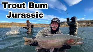 Fly Fishing in Patagonia Trout Bum Jurassic at Lago Strobel [upl. by Gnanmas]