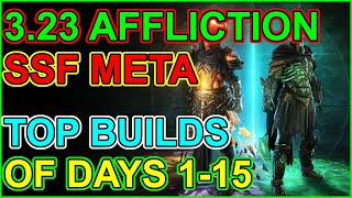 Path of Exile POE 323  SSF Early Meta Analysis  Days 115  Best Builds So Far In Affliction SSF [upl. by Rachelle]