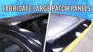 How to Fabricate GIANT Patch Panels  Shaving a Sun Roof [upl. by Zavala192]