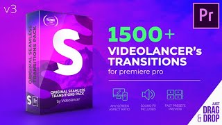 Videohive  Videolancer’s Transitions for Premiere Pro V3 22125468 [upl. by Bakeman124]