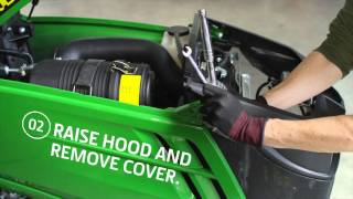 How To Change Your Air Filter 1025R  John Deere Tips Notebook [upl. by Starbuck]