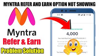 Myntra Refer And Earn Kaise KareHow To Refer and Earn Myntra AppMyntra App Paise Kaise Kamaye [upl. by Yesor]