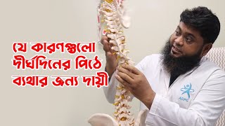 যে কারণ গুলো দীর্ঘদিনের পিঠে ব্যথার জন্য দায়ী [upl. by Atniuqal]