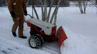 Gravely Snow Plowing [upl. by Htyderem]