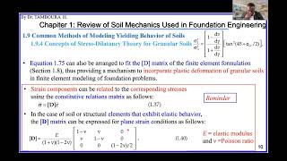 Foundation EngineeringChapter1 Review of Soil Mechanics Part18StressDilatancy Theory ﻿Example [upl. by Silma]