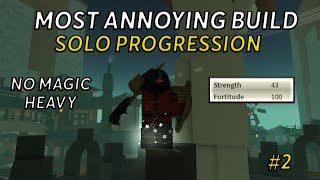 The MOST Annoying MAX Fortitude Build Solo Prog 2  Deepwoken [upl. by Anor314]