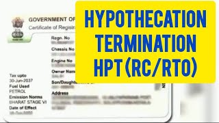 HYPOTHECATION TERMINATION full detail in KANNADA ₹RC HPT RTO ಹೆಚ್ ಪಿ ಟಿ ಕನ್ನಡದಲ್ಲಿ [upl. by Rube873]