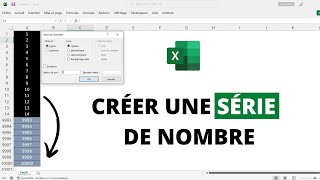 Créer une Série de Nombre  Données dans Excel en 3 Clics ♾️ INCREMENTATION AUTOMATIQUE [upl. by Drofhsa862]