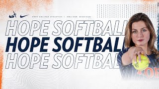 Hope vs Adrian  Softball 41924  NCAA D3 Softball  MIAA Softball [upl. by Vera]