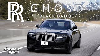 2022 RollsRoyce Black Badge Ghost Review  Heres Why it Costs 600000 [upl. by Halfdan]