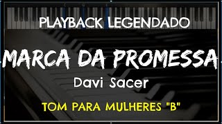 🎤 Marca da Promessa PLAYBACK LEGENDADO  TOM FEMININO quotBquot Trazendo a Arca by Niel Nascimento [upl. by Jean-Claude]